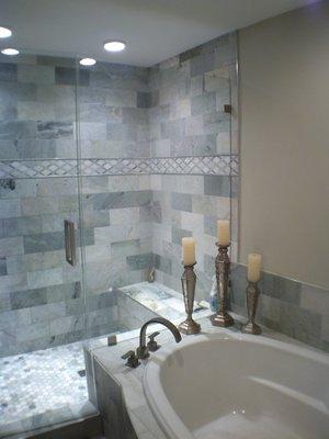 New Tile in this Master Bath