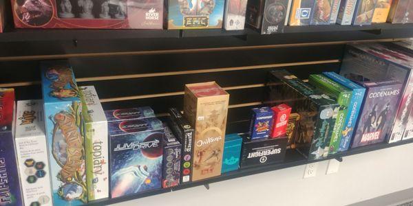 A nice selection of board and card games.