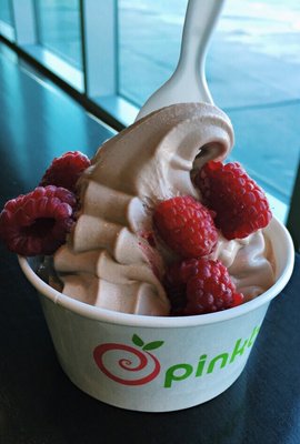 Cookies & Cream with Raspberries