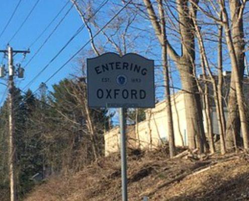 Entering Oxford, Massachusetts from Webster.