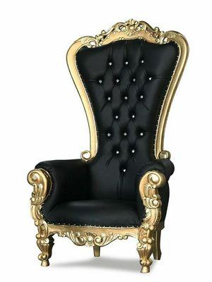 Black and Gold Throne Chair $165 Rental