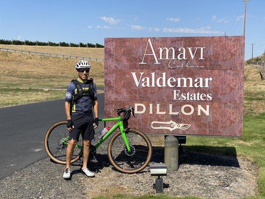 Cycling in wine country