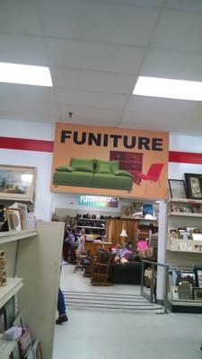 "Funiture." Either that's furniture that's fun, or someone's been able to avoid noticing a typo for years.