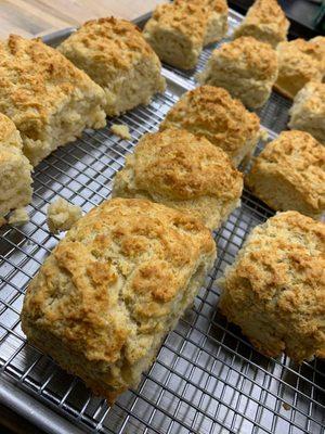 From scratch, buttermilk biscuits, made in house every Friday and Saturday.