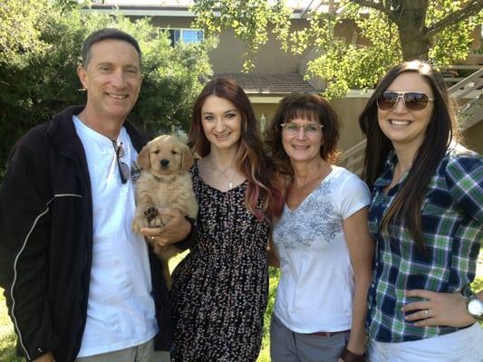 Maverick goes to his new home with the Vance Family.