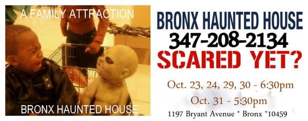 New Location: 1197 Bryant Avenue * ALL-NEW HALOOWEEN 2015  3 in 1 Halloween Family Attraction www.bronxevents.info