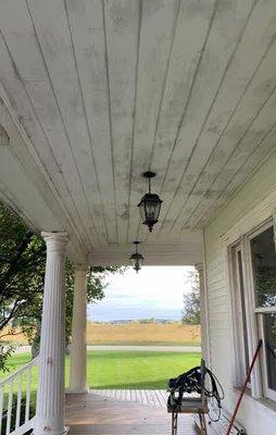 Porch before painting