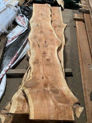 Amazing wood including live edge