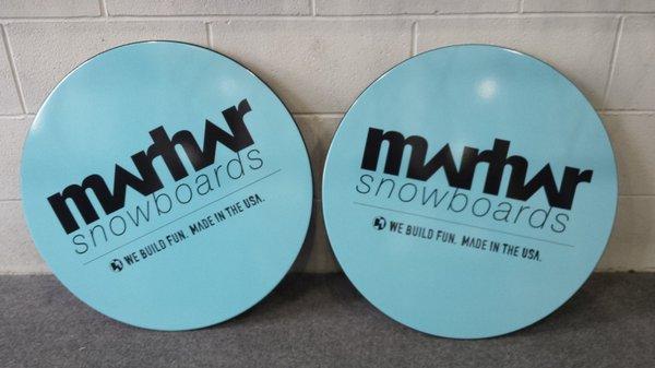 Table Wraps for Marhar Snowboards