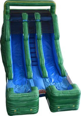 Dual Lane inflatable water slide