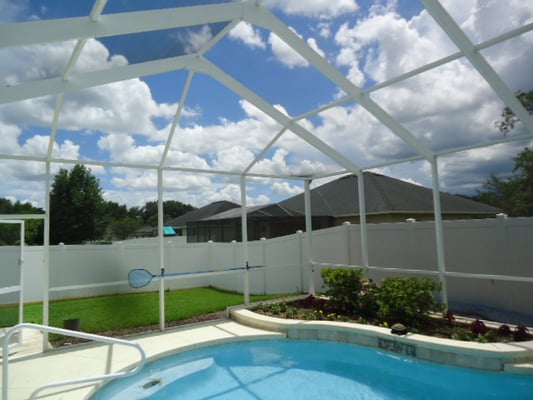 Pool Enclosure After Cleaning