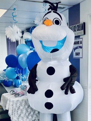 Olaf stopped in to say Hi!