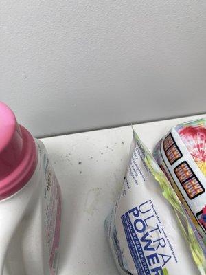 Downstairs laundry shelf - untouched