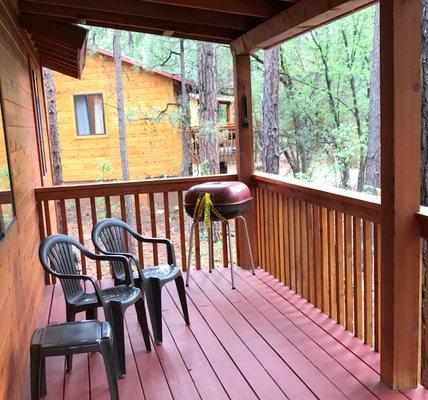 Front Porch overlooks National Forest