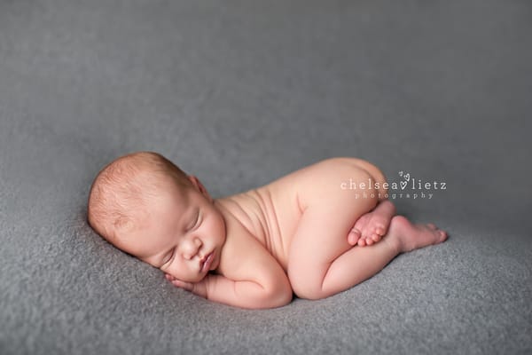 newborn portraits taken in my studio