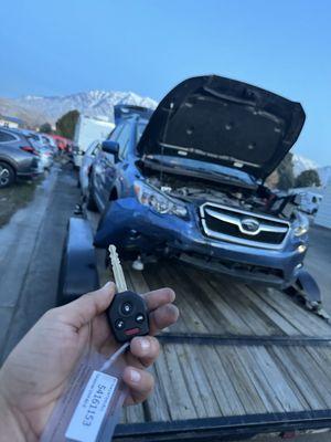 Lost key for Subaru