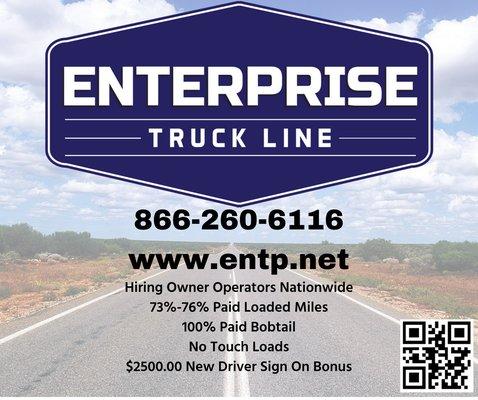 Hiring Owner Operators Nationwide (USA)