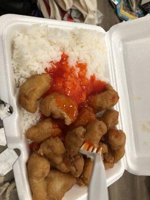 sweet and sour chicken.