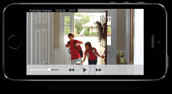 Receive a video clip when your children are back from school