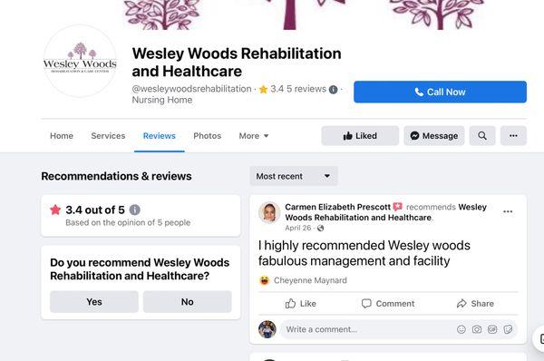 Wesley woods Facebook page, they removed my review!