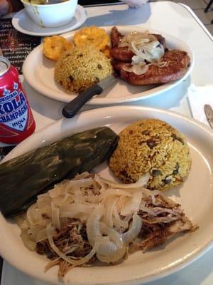 Plato Boricua and mouth watery pork chops!!