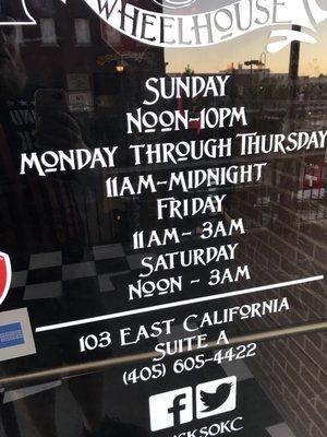 Maybe update your hours or post a notice!