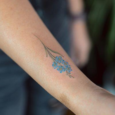 . Forget me not flower tattoo Ada