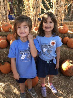 Wearing their La Casita shirts on one of the field trips.