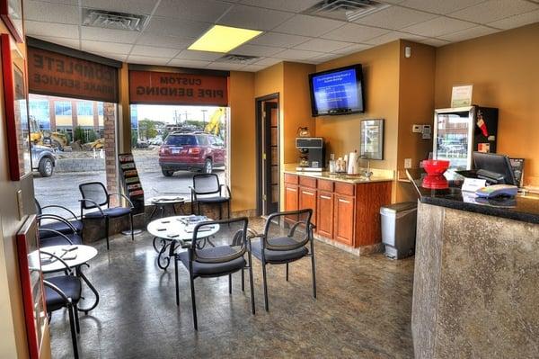 Enjoy the flat screen TV, use our free WiFi service, and leave your auto repair concerns with our expert technicians!