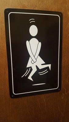 Restroom signage