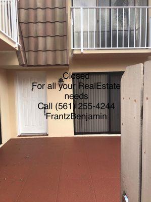 Property Type: Town House
 Rooms:Two Bedroom Two Bathroom 
  Location: West Palm Beach 
 Rented: 1400