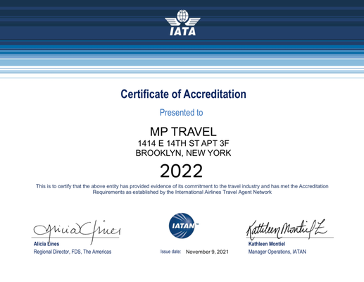 IATA accreditation