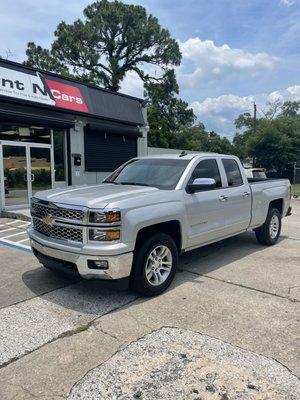 Chevy truck on 20% tint