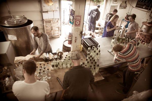 the bottling line