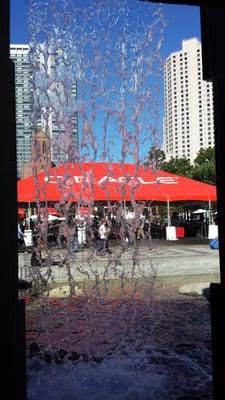 One of the lunch stations