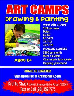 Art Summer Camps in Porter, TX