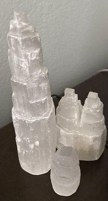 Variety of Selenite towers