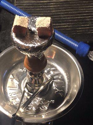 Hookah with Coconut Charcoals