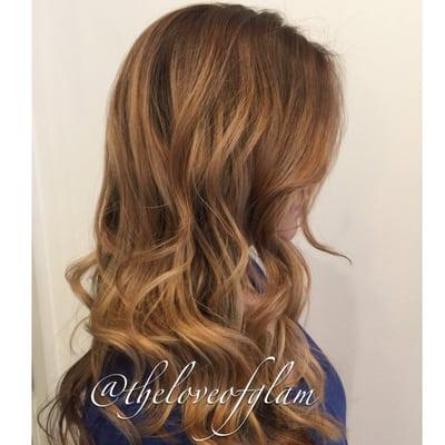 Balayage color and cut by rebecca lucia