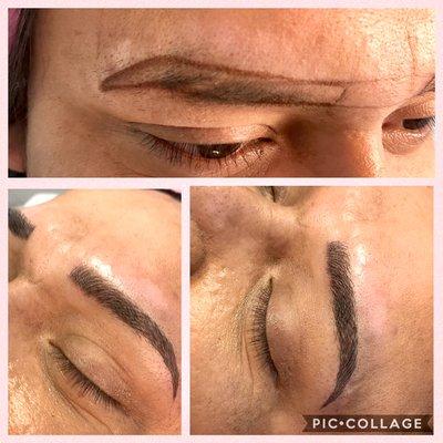 Microblading, natural look