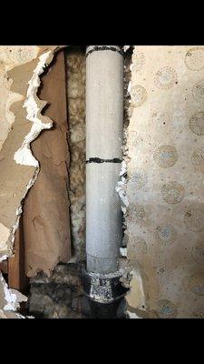 Asbestos Transite pipe homeowner found