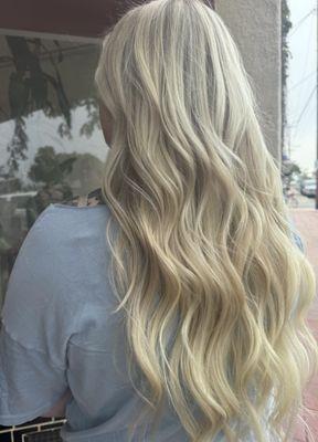 Blonde and extensions by kayelyn