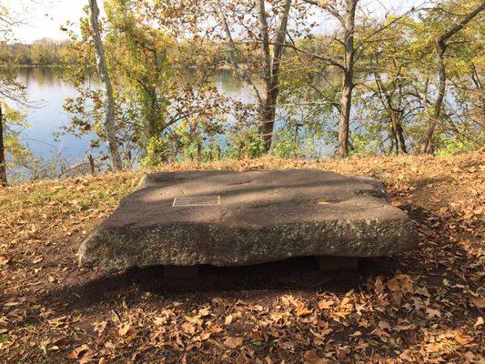 Portland Brownstone bench