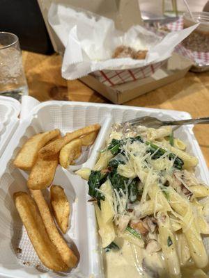 Chef Youness Cafe. Husband loved the chicken Alfredo pasta.