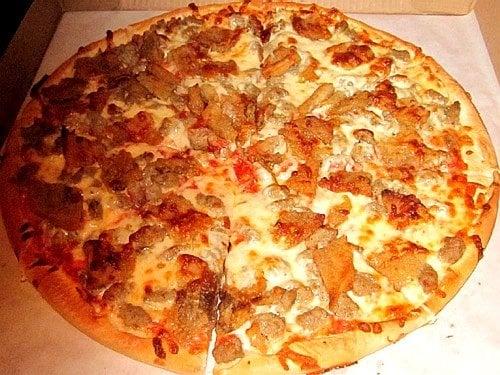 Large (16") Sausage & Eggplant Pizza