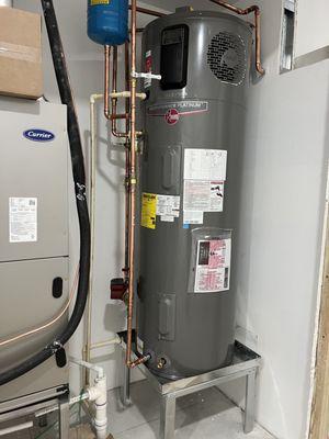 Water heater installation