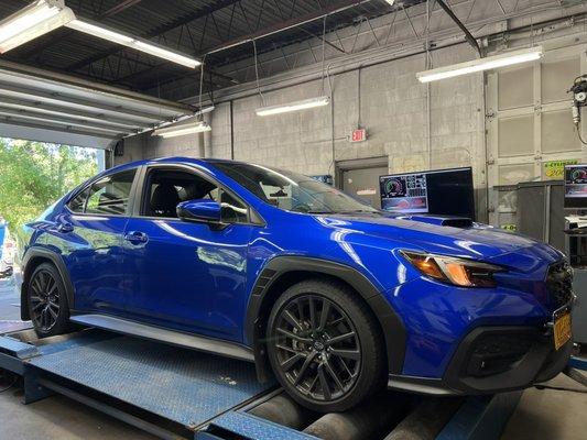 2022 Subaru Wrx getting a dyno tune.