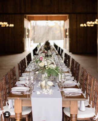 Farm tables, coupe series at the Barn at Liberty Farms in Ghent N.Y.