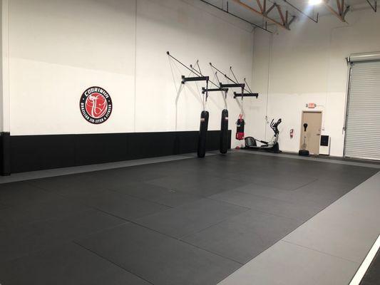 This is the gym/mat area.