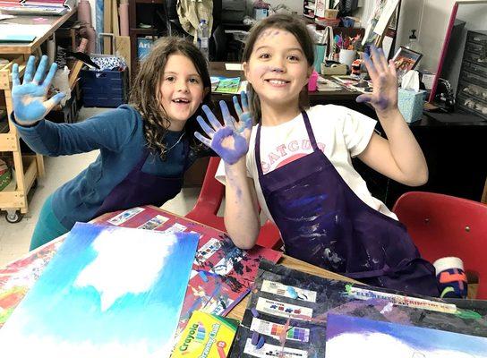 Students have such fun in the after-school art program.